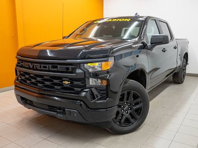 Chevrolet Silverado 1500 CUSTOM CREW 4X4 *CARPLAY* BEDLINER GR RERMORQ WIFI 2023