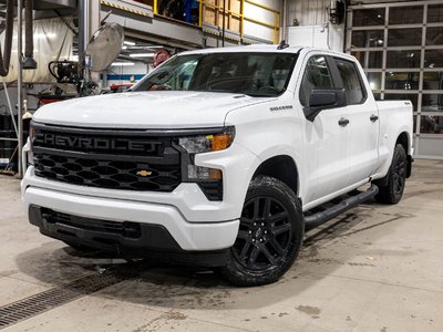 2026 Chevrolet Silverado 1500 Custom CREW 4X4 *GR REMORQ* BEDLINER *CARPLAY* USB