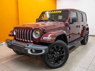 Jeep Wrangler 4xe SAHARA 4X4 GR TECH *TOIT SKY* NAV* CUIR CARPLAY 2021