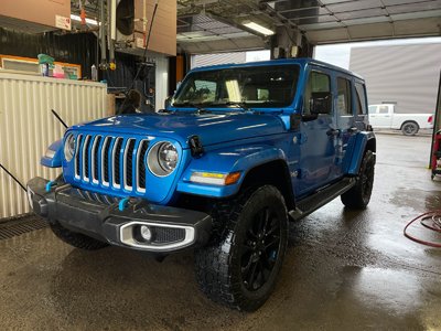 2022 Jeep Wrangler 4xe SAHARA 4X4 *NAV* CUIR SIÈGES /VOLANT CHAUF CARPLAY