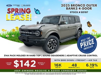 2025 Ford BRONCO 4 DOOR in Toronto, Ontario