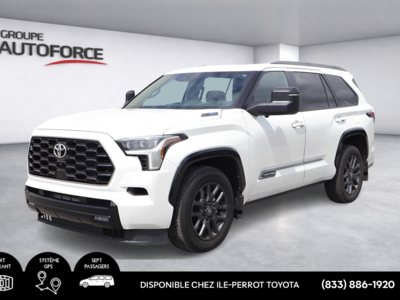 Toyota Sequoia Platinum Hybrid, POWER GROUP, A/C, CUIR 2025 UN SEUL PROPRIÉTAIRE, AUCUN ACCIDENT