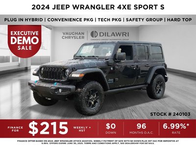 2024 Jeep Wrangler 4xe in Woodbridge, Ontario