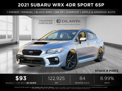 2021 Subaru WRX in Woodbridge, Ontario