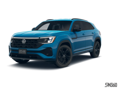 2025 Volkswagen Atlas Cross Sport Comfortline R-Line Black Edition Pano Roof Package / Kingfisher Blue Metallic