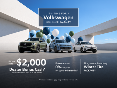 It’s Time for a Volkswagen Sales Event