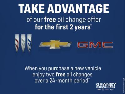 Free Oil Change for 2 Years!