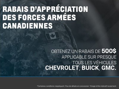 Rabais d'appréciation des Forces armées canadiennes