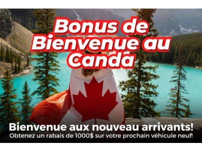 Bonus de bienvenue au Canada