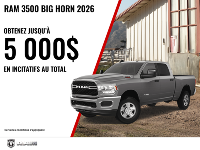 Procurez-vous le RAM 3500 2026