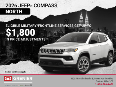 Get the 2026 Jeep Compass!