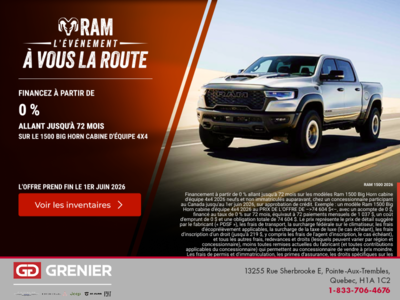 Procurez-vous le RAM 1500 2026
