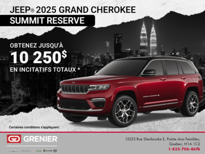 Conduisez un Jeep Grand Cherokee 2025!