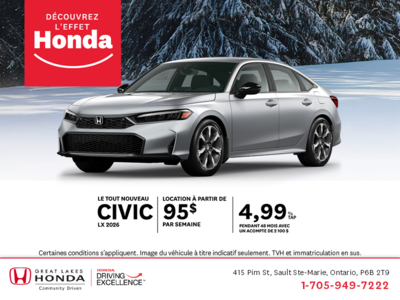 Procurez-vous le Honda Civic 2026