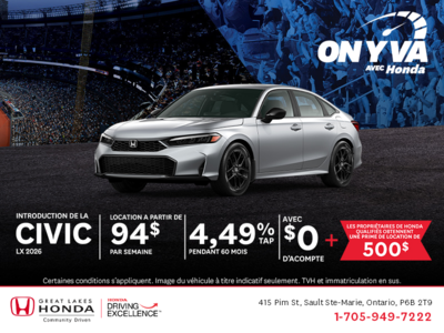 Procurez-vous la Honda Civic 2026