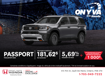 Procurez-vous le Honda Passport 2026!
