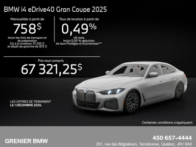 Procurez-vous le Bmw I4 2025