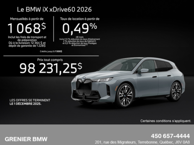 Procurez-vous le Bmw Ix 2026