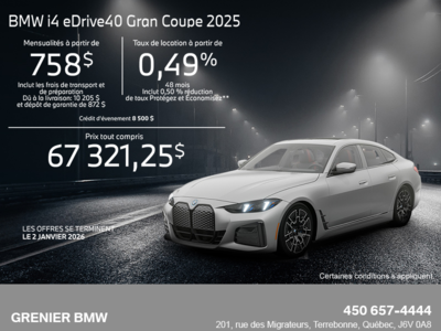 Procurez-vous le Bmw I4 2025