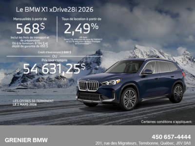 Procurez-vous le Bmw X1 2026