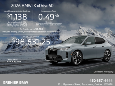 2026 BMW iX xDrive60