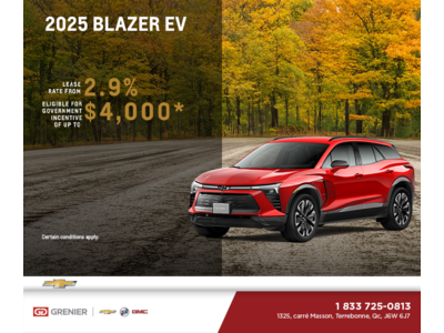 Get the 2025 Chevrolet Blazer EV