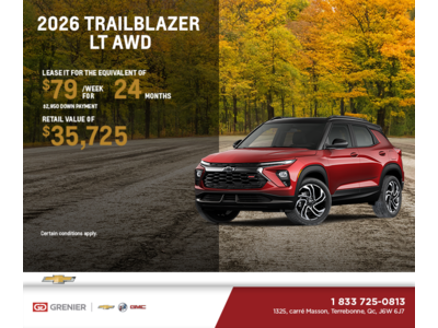 Get the 2026 Chevrolet Trailblazer LT AWD