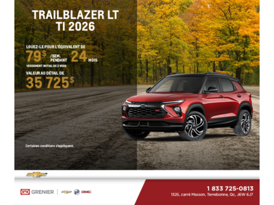 Le Chevrolet Trailblazer LT TI 2026