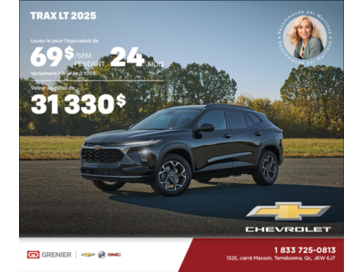 Procurez-vous le Chevrolet Trax LT 2025