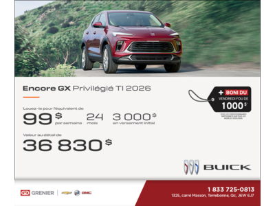 Procurez-vous le Buick Encore GX 2026