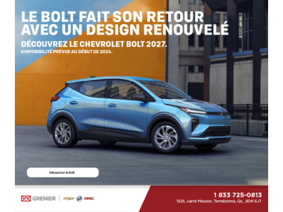 Procurez-vous le Chevrolet Bolt 2027