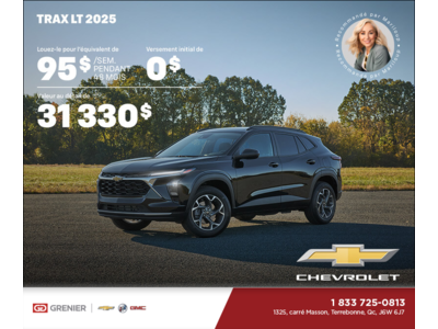 Procurez-vous le Chevrolet Trax LT 2025