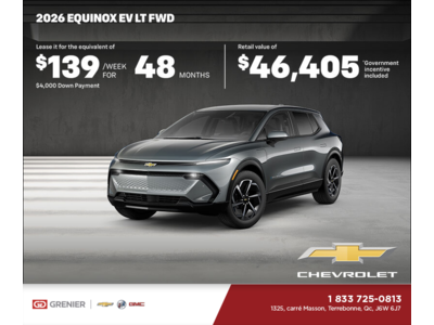 Get the 2026 Chevrolet Equinox EV