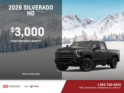 Get the 2026 Chevrolet Silverado HD