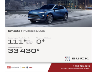 Procurez-vous la Buick Envista 2026
