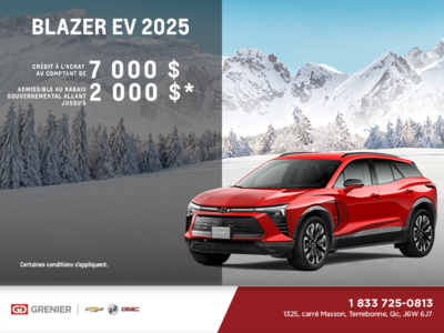 Procurez-vous le Chevrolet Blazer EV 2025
