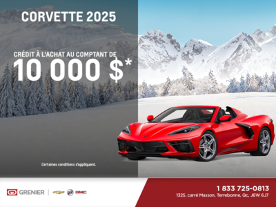 Procurez-vous le Chevrolet Corvette 2025