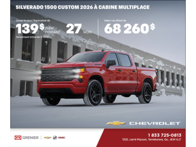 Procurez-vous le Chevrolet Silverado 1500 2026