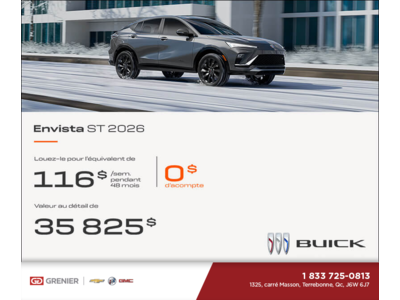 Procurez-vous la Buick Envista 2026
