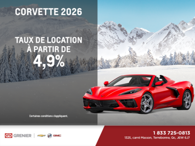 Procurez-vous le Chevrolet Corvette 2026