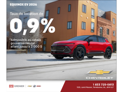 Procurez-vous le Chevrolet Equinox EV 2026