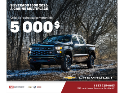 Procurez-vous le Chevrolet Silverado 1500 2026