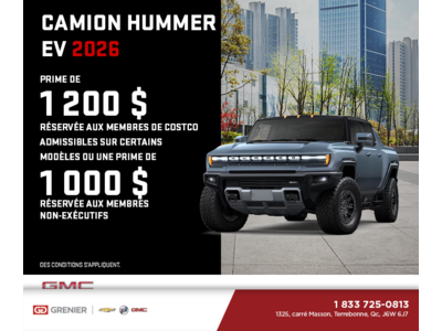 Le GMC Camion Hummer EV 2026
