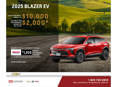 Get the 2025 Chevrolet Blazer EV