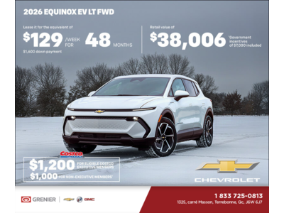 Get the 2026 Chevrolet Equinox EV