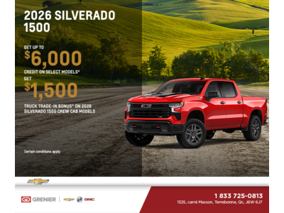 Get the 2026 Chevrolet Silverado 1500