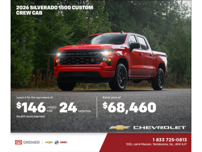 Get the 2026 Chevrolet Silverado 1500 Crew Cab