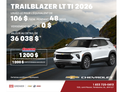 Le Chevrolet Trailblazer LT TI 2026