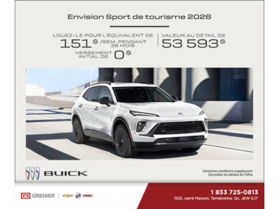 Procurez-vous la Buick Envision 2026