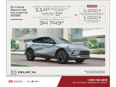 Procurez-vous la Buick Envista 2026
